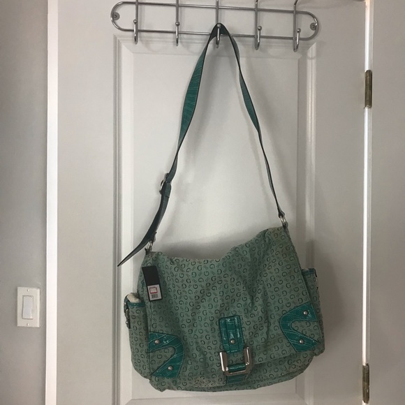 Guess by Marciano Handbags - NEW GUESS teal laptop satchel Guess by Marciano Handbags - NEW GUESS teal laptop satchel